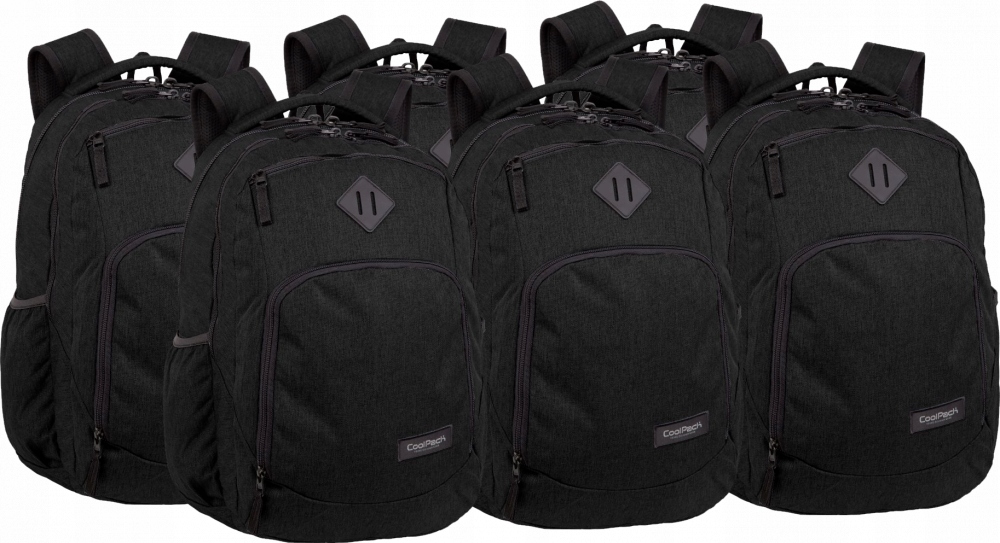 Štýlový školský a výletový batoh CoolPack Black x6